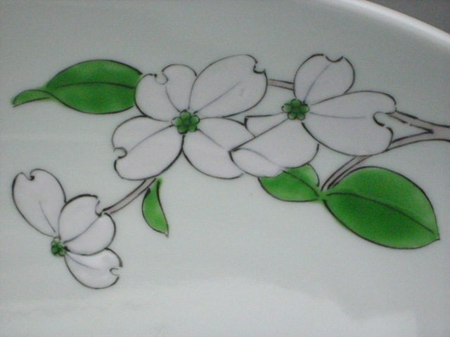 画像: 花水木カレー皿（白）