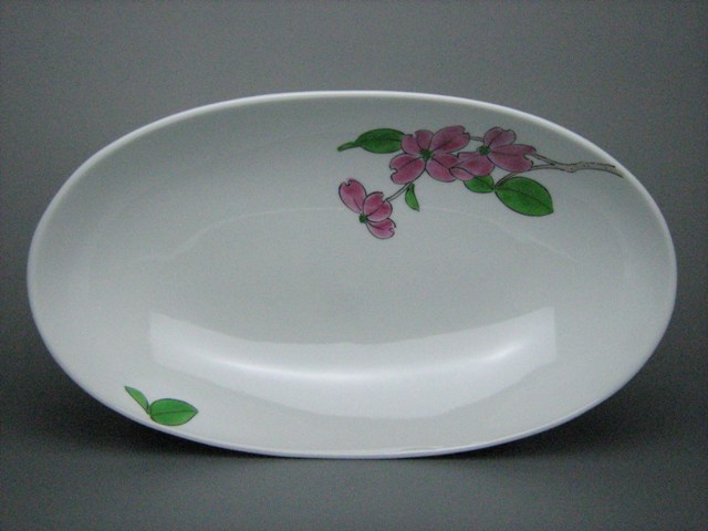 画像1: 花水木カレー皿（ピンク）