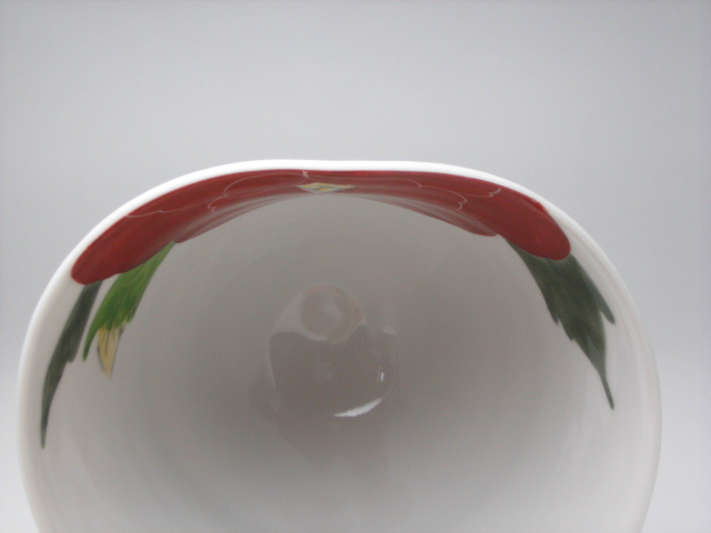 画像: 赤牡丹手びねり小鉢